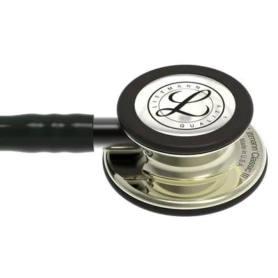 3M™ Littmann® Classic III™, campana color champán, tubo negro y vástago y auricular color humo 5861