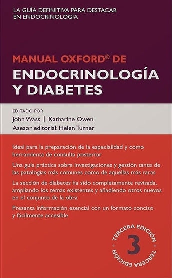 Manual Oxford de Endocrinología y Diabetes ISBN: 9788478856022 Marban Libros