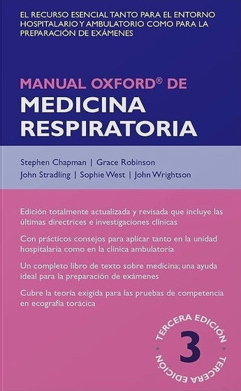 Manual Oxford de Medicina Respiratoria ISBN: 9788478856008 Marban Libros