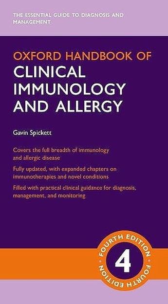 Oxford Handbook of Clinical Immunology and Allergy ISBN: 9780198789529 Marban Libros