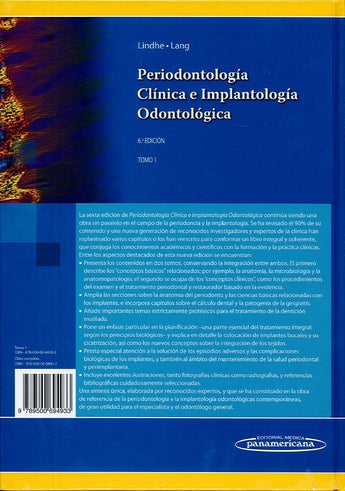 Periodontología Clínica e Implantología Vol 1º ISBN: 9789500694933 Marban Libros