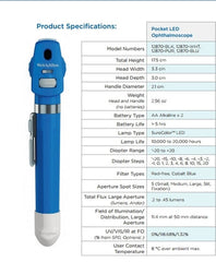 WELCH ALLYN Color Morado - Oftalmoscopio Pocket LED ISBN: B0203 Marban Libros